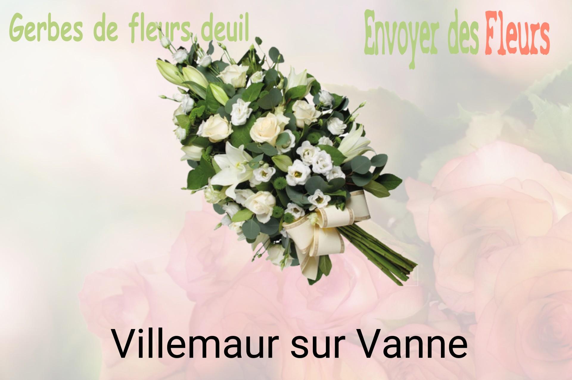 Gerbe de fleurs de deuil livrée à Villemaur-sur-Vanne
